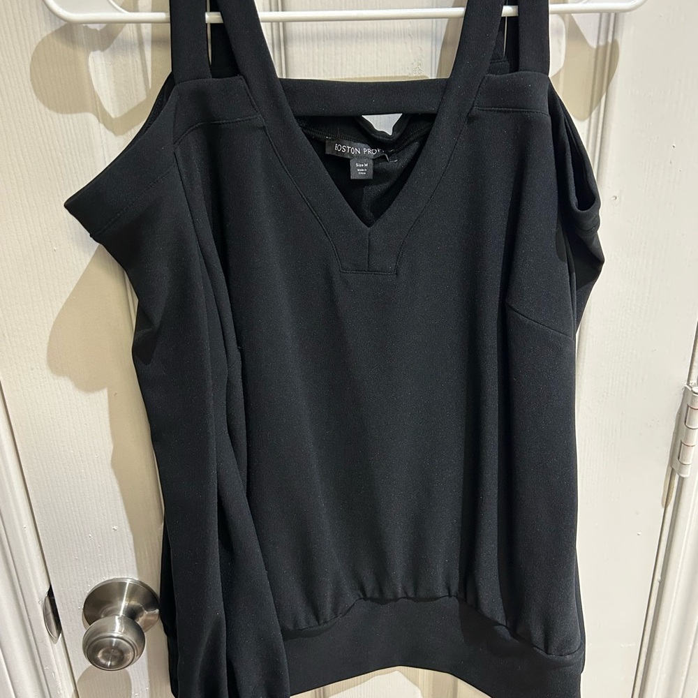 Boston Proper Women's Top Long Sleeve and Cutout Detail